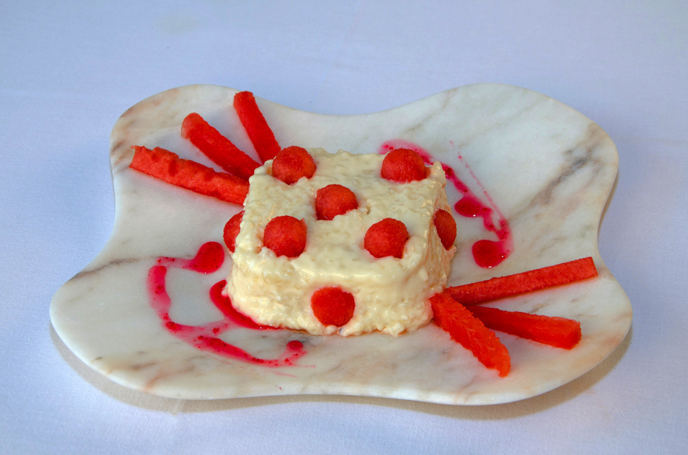 Arroz meloso y sandía