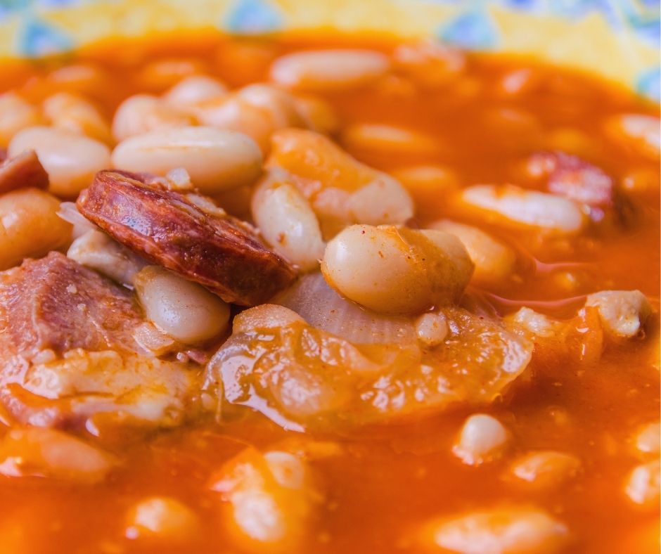 Receta de judias con chorizo